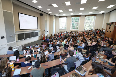 UVA class in lecture hall