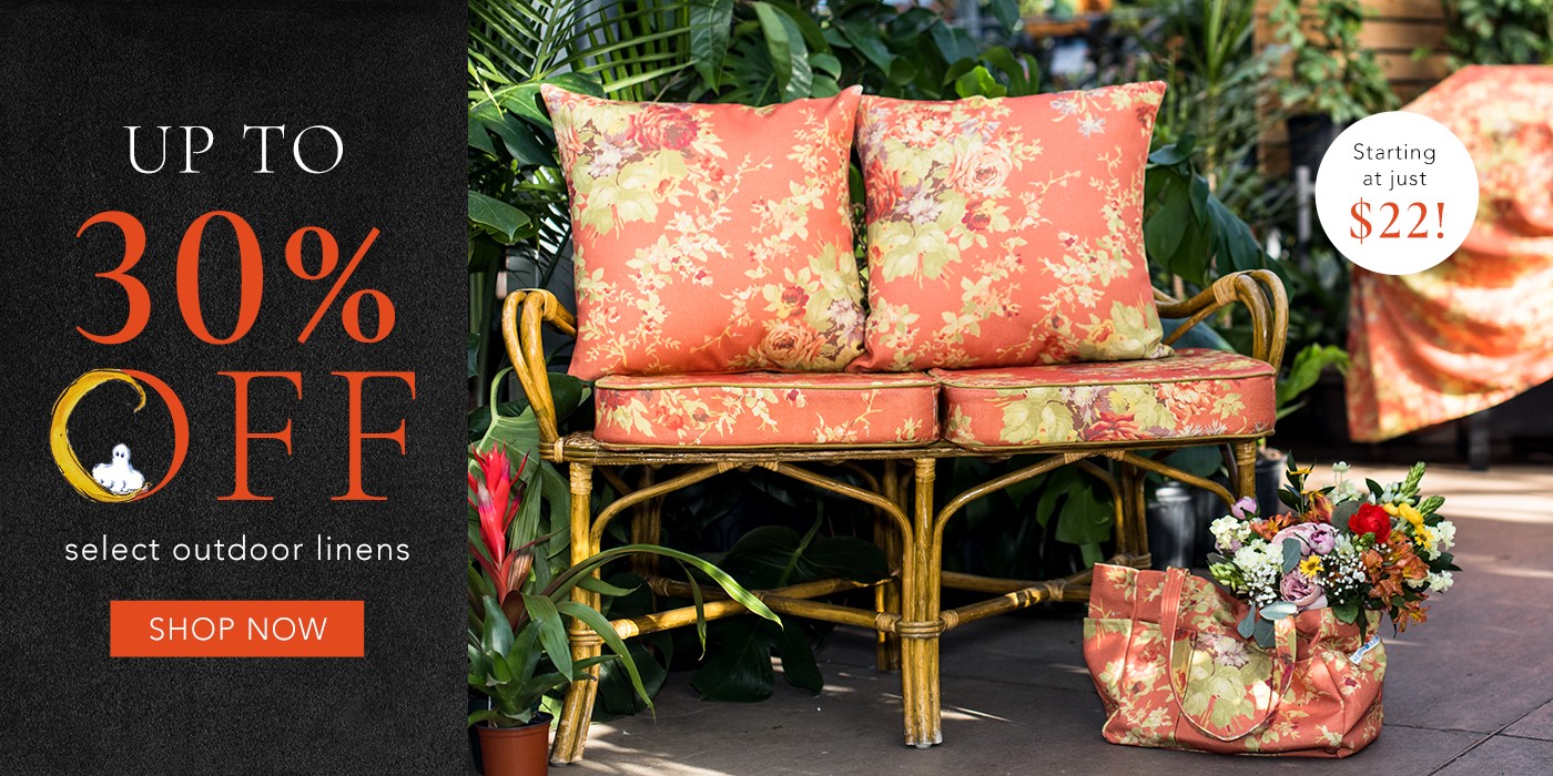 Up to 30% Off Select Outdoor Linens.
