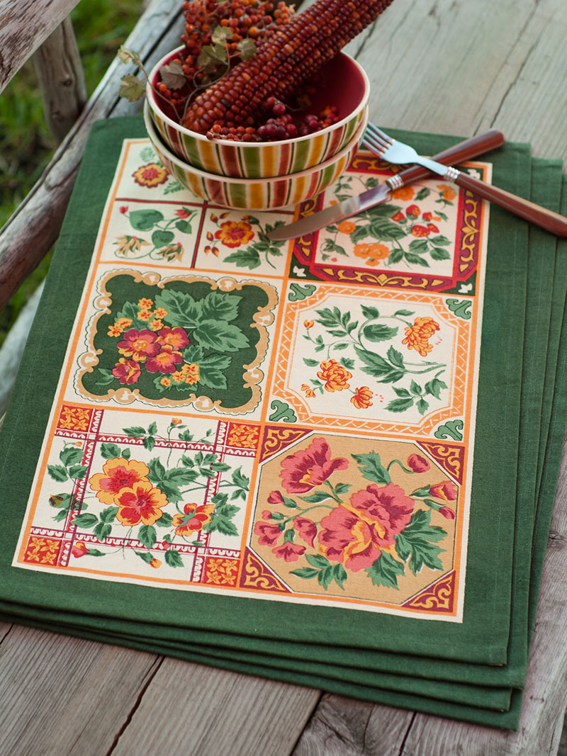 Tile Placemat Set/4 Linens & Kitchen, Placemats & Runners Beautiful