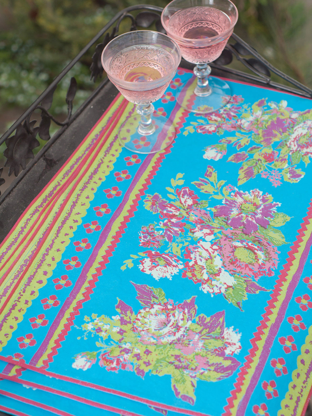 Jordan Placemat Set/4 Turquoise Attic Sale, Linens & Kitchen Attic