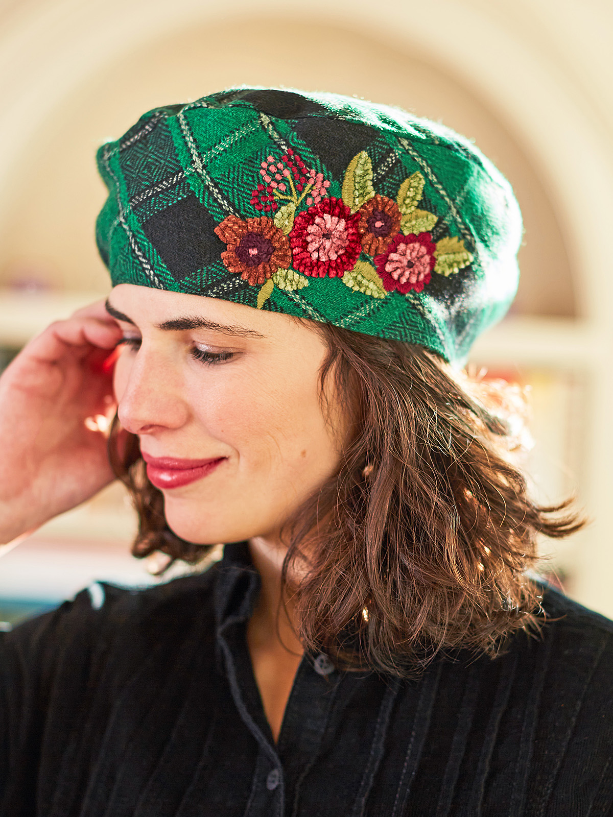 Cambridge Plaid Beret Accessories, Hats & Scarves Beautiful Designs