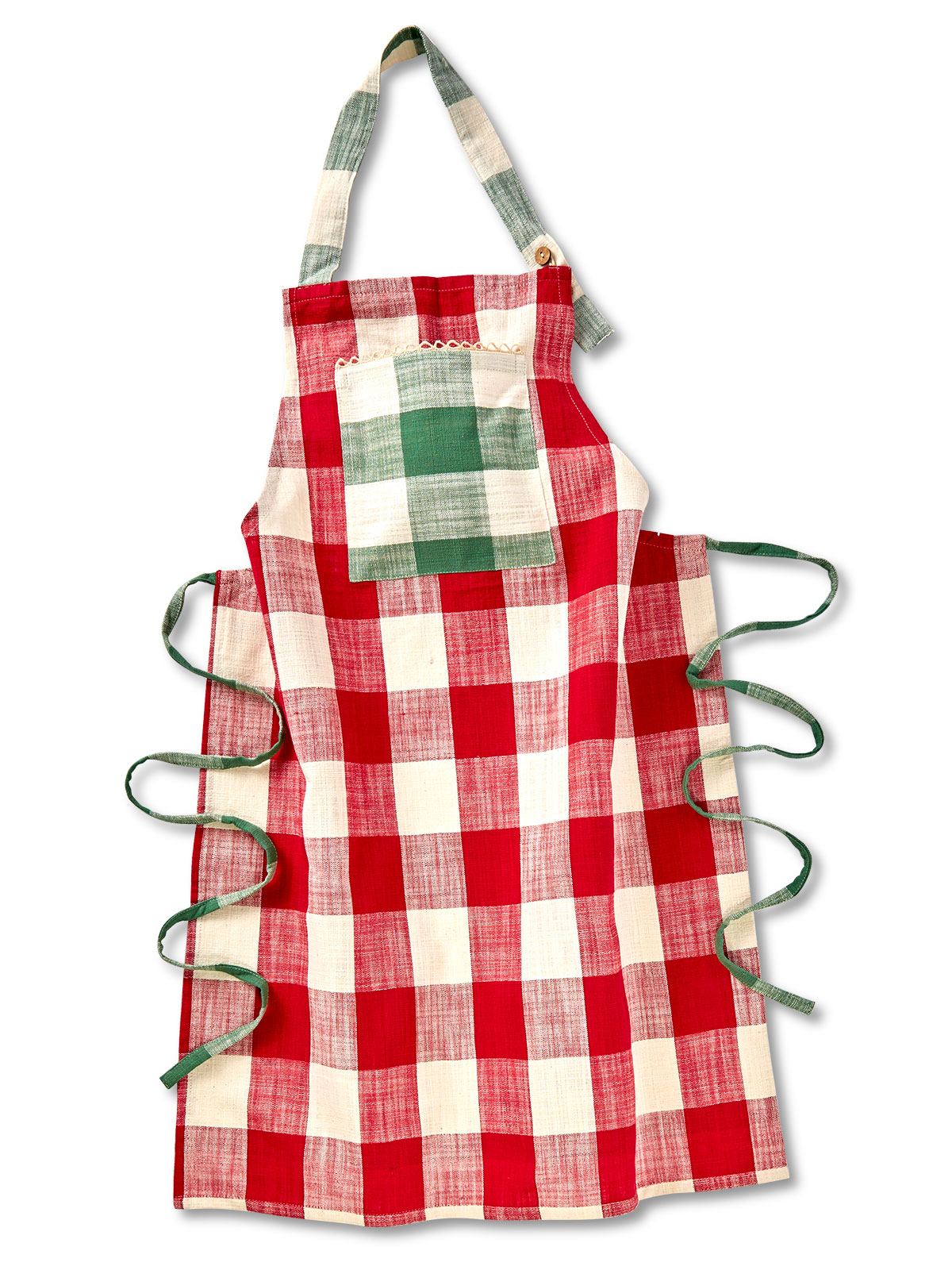 Cottage Check Apron Kitchen & Table Linens, Aprons, Ovenmitts
