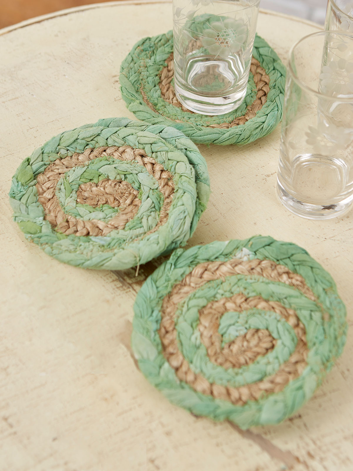 Manana Braid Coaster Set of 4 Kitchen & Table Linens, Placemats & Runners Beautiful Designs