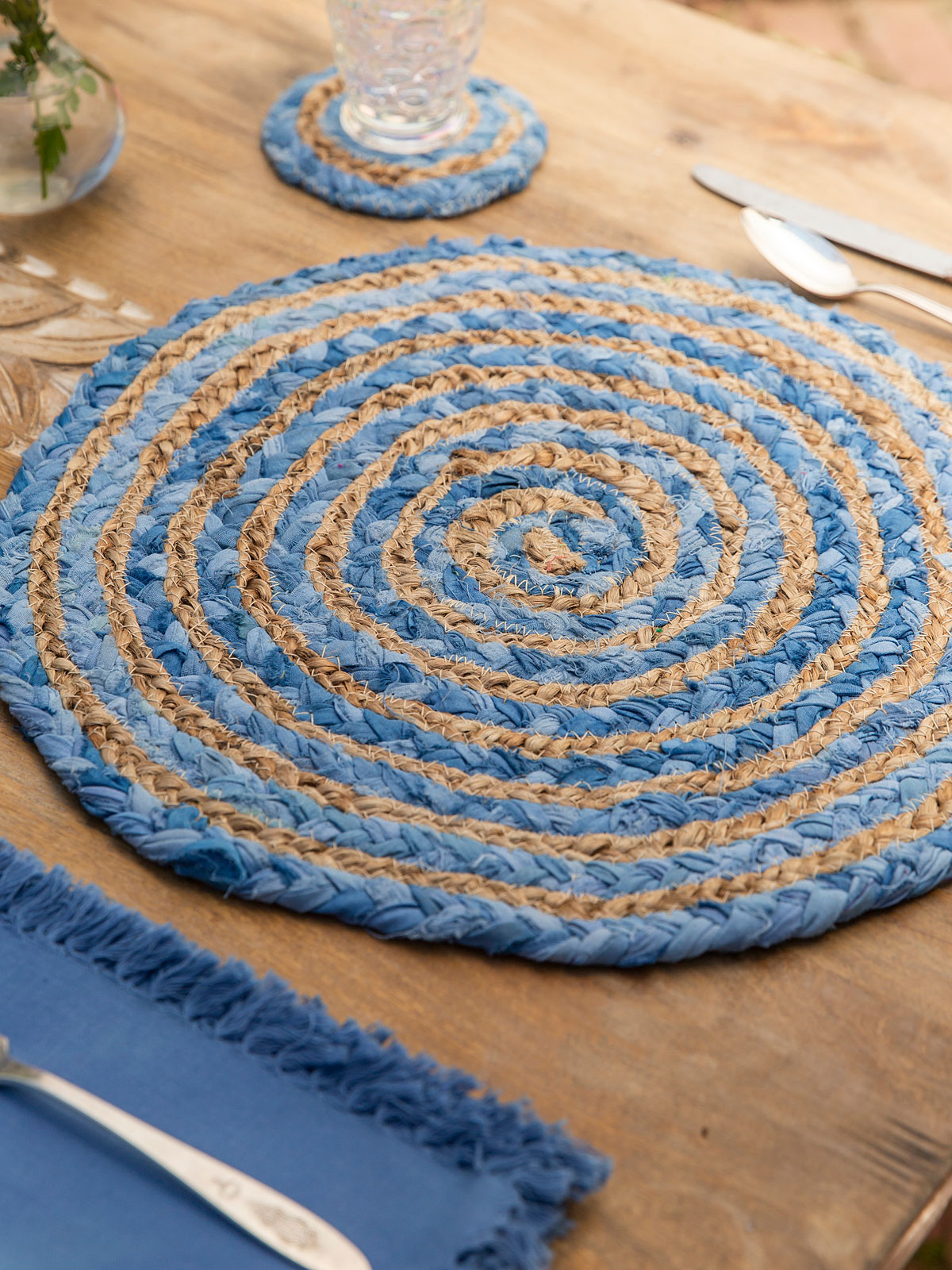 Manana Braid Placemat Set of 4 Kitchen & Table Linens, Placemats