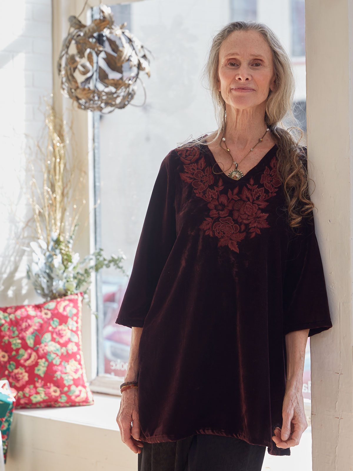 Jewel Velvet Tunic | Attic Sale, Tops 