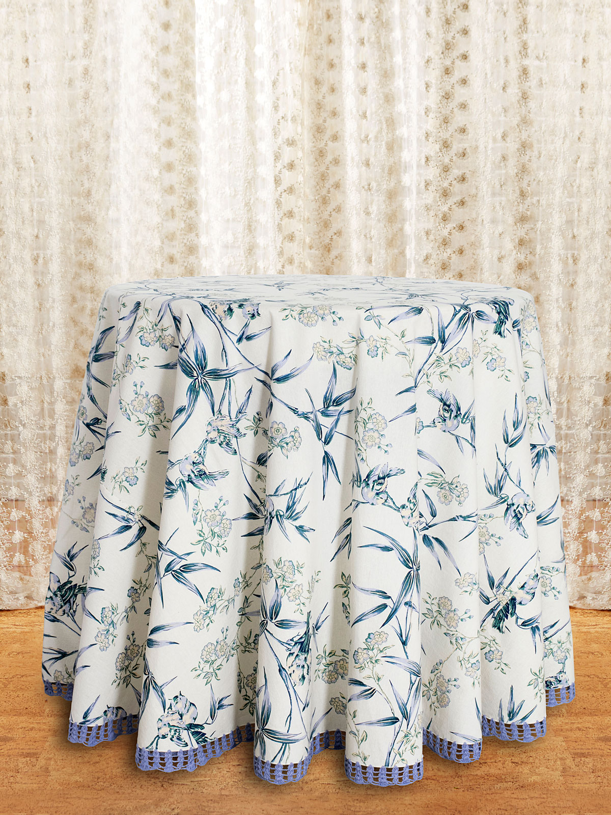 Bamboo Garden Round Tablecloth Kitchen & Table Linens, Tablecloths