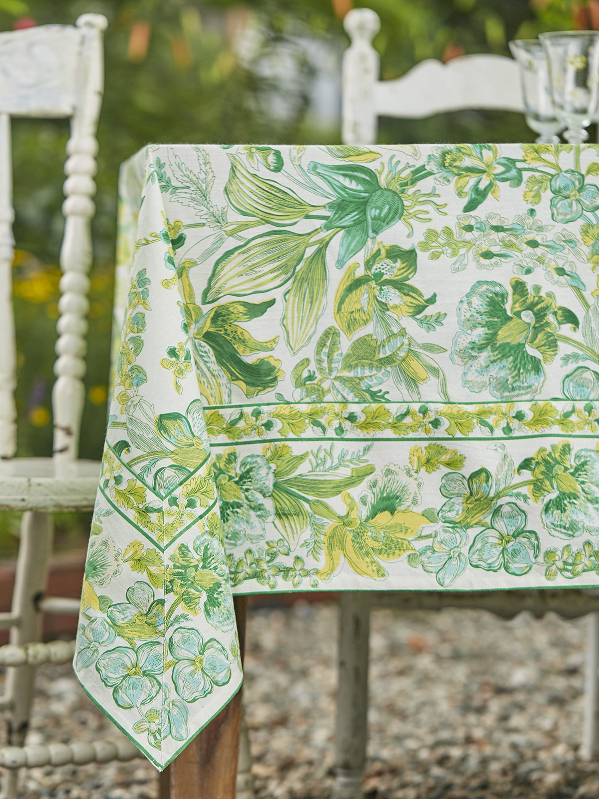 Orchid Study Tablecloth Kitchen & Table Linens, Tablecloths