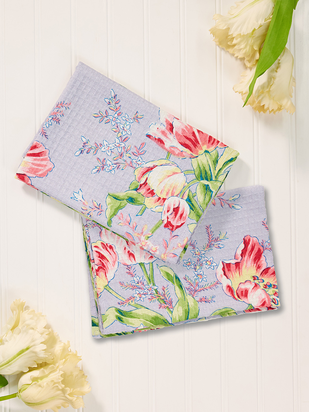 Tulip Dance Tea Towel Set of 2 What's New?, Linens & Kitchen