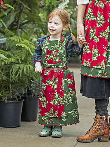Holly Patchwork Kids Apron