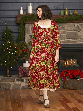 Winter Botanical Dress