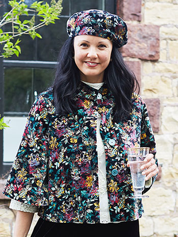 Greta's Garden Velvet Swing Coat