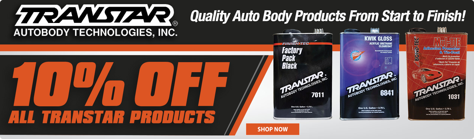 10% Off All Transtar Products!