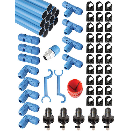 RapidAir FastPipe Modular Compressed Air Piping Kit 235 ft, Shop Air