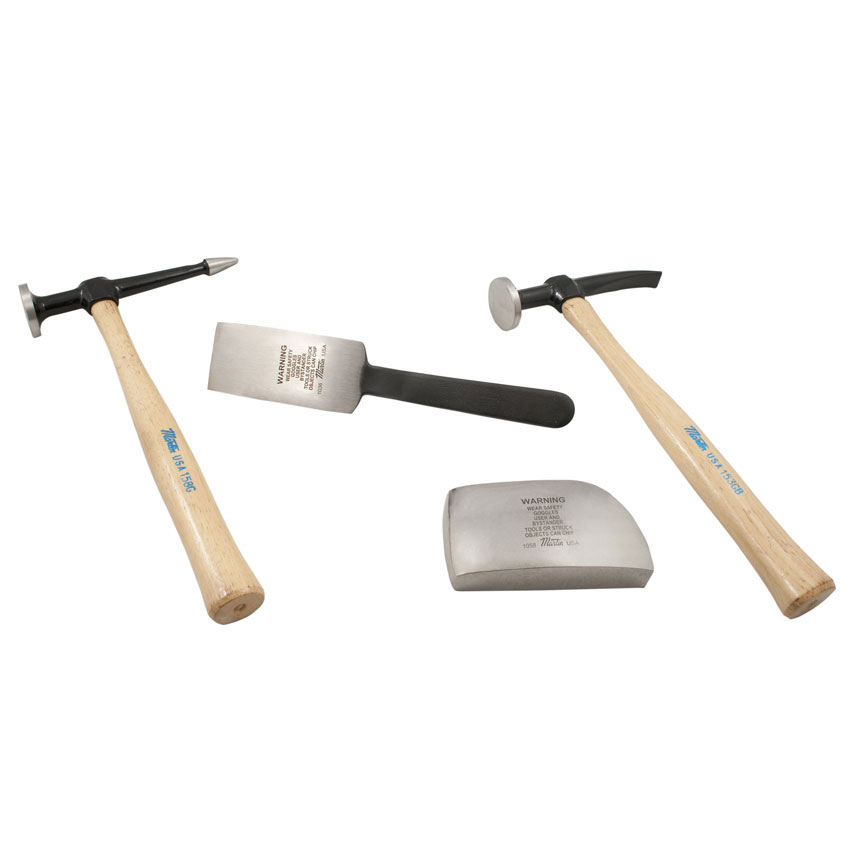 Martin 4 Piece Hammer & Dolly Set, Hammers & Dollies Auto Body Toolmart