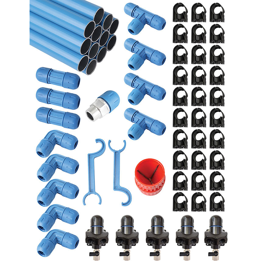 RapidAir FastPipe Modular Compressed Air Piping Kit 230 ft, Shop Air