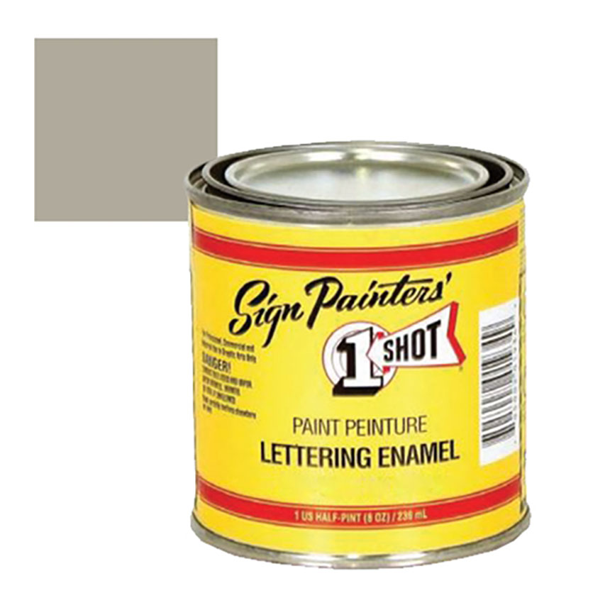 1 Shot Medium Gray Lettering Enamel Car Lettering Paint