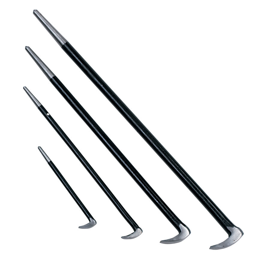 4 Piece Rolling Pry Bar Set, Pry Bars Auto Body Toolmart