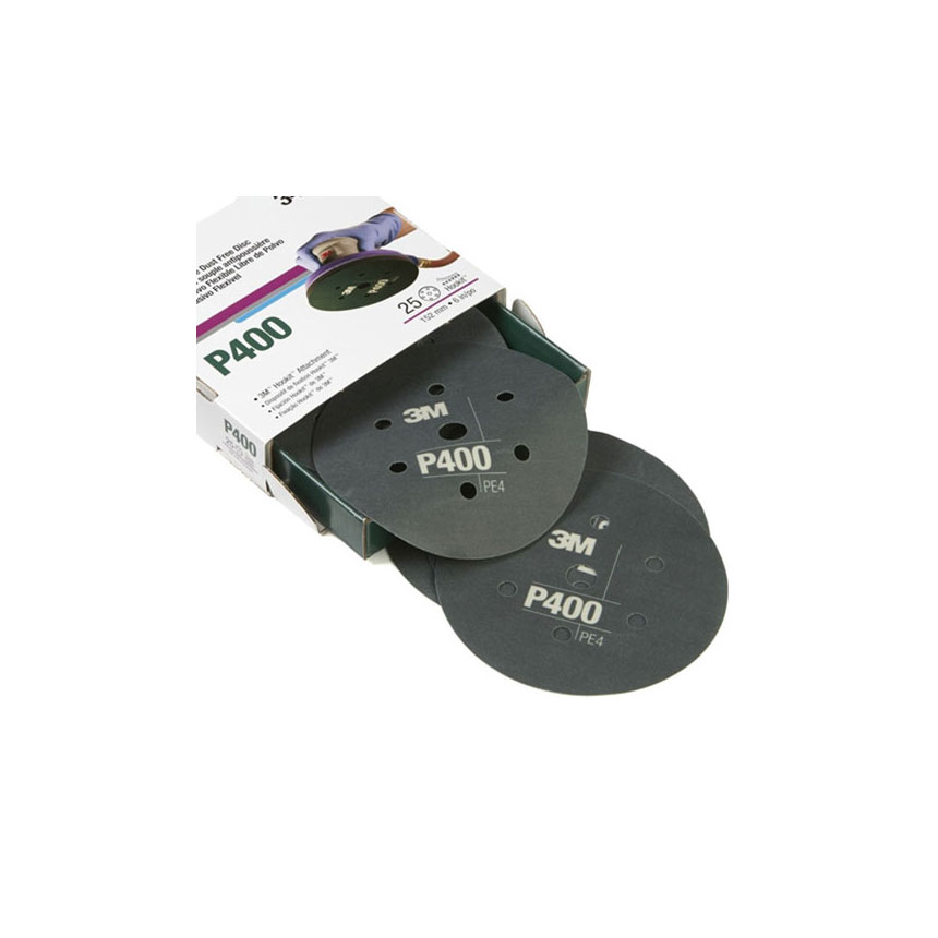 3M 6 Flexible Hookit Abrasive DustFree Discs, Abrasive Discs Auto