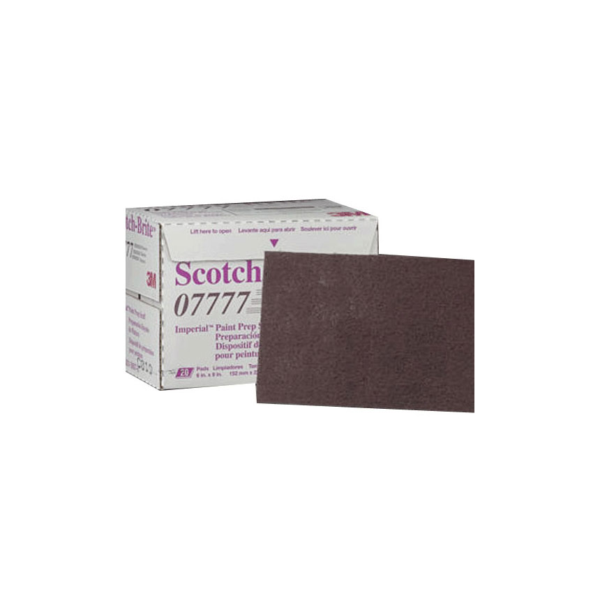 3M ScotchBrite Imperial Paint Prep Scuff Maroon 07777, Scuff Pads