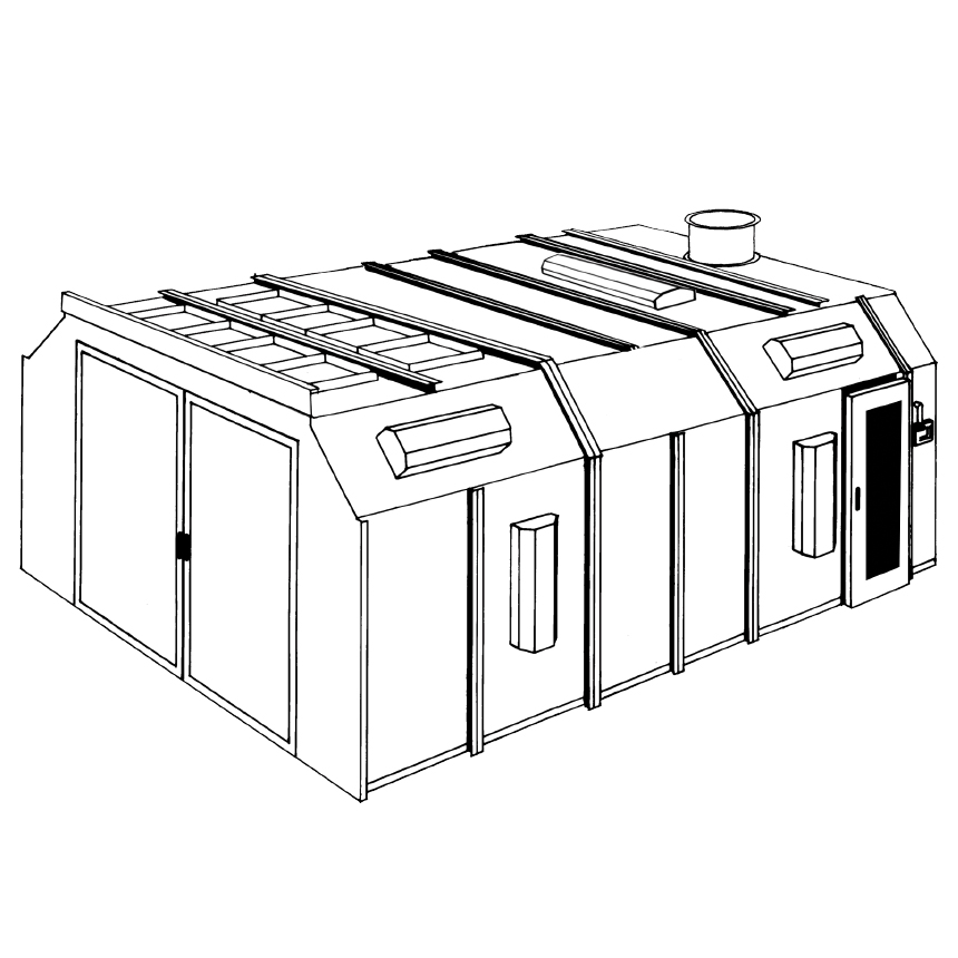 ColMet SemiDown Draft Paint Booth without Plenum