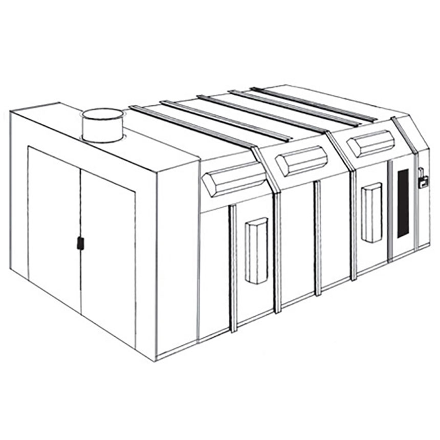 ColMet Reverse Flow Paint Booth Automotive Paint Booths