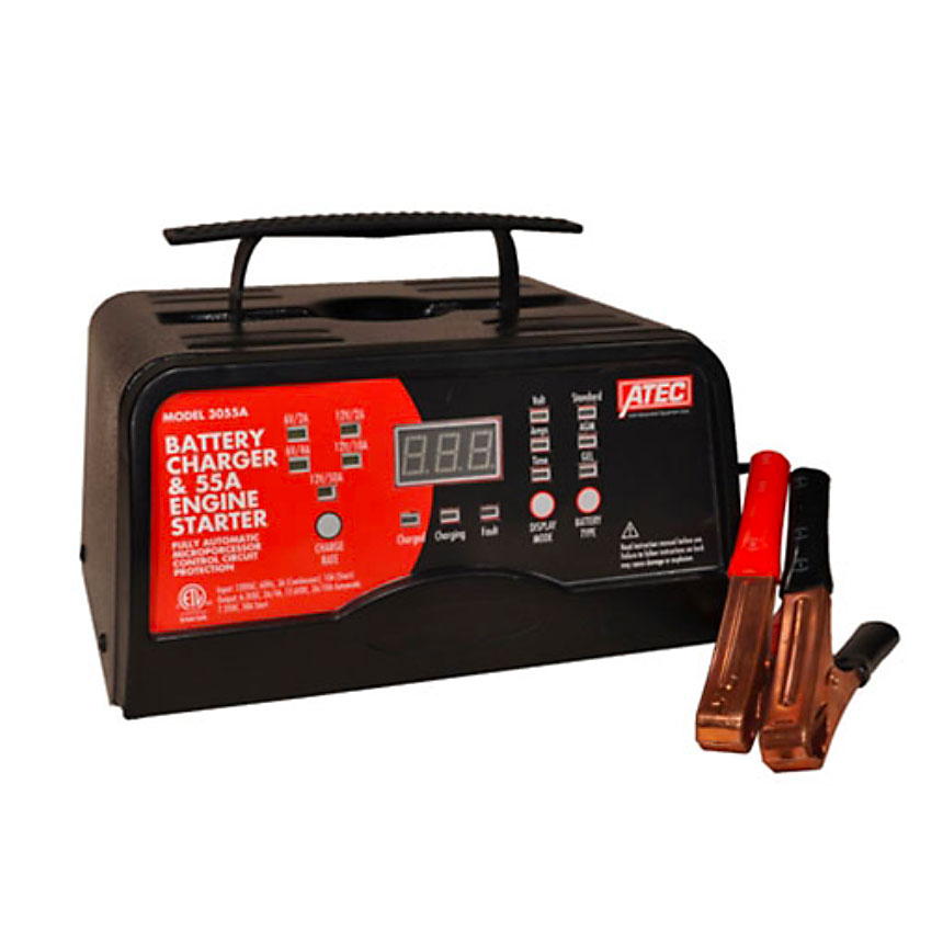 Associated Equipment 6&12 Volt Battery Charger, 100A Engine Starter