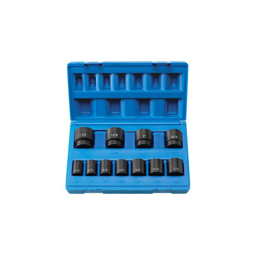 Grey Pneumatic 11 Piece 1/2 Drive TamperProof Triple Square Impact
