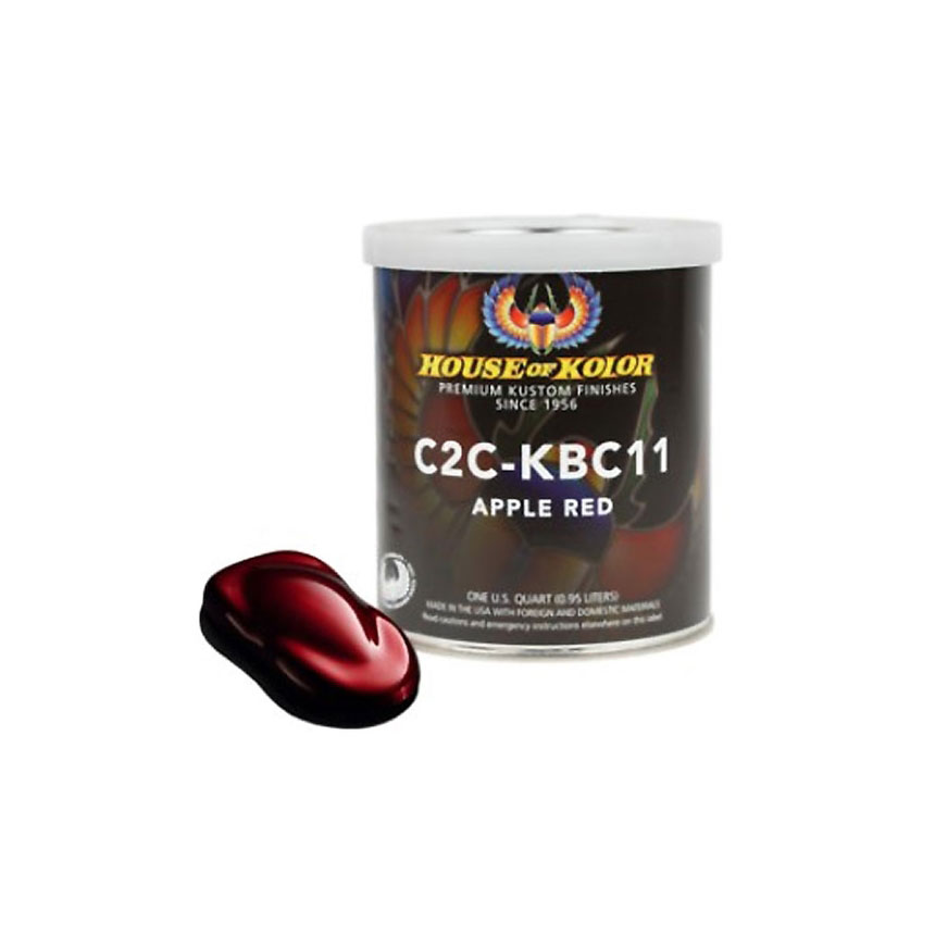 House of Kolor Apple Red Kandy Basecoat Quart C2CKBC11Q