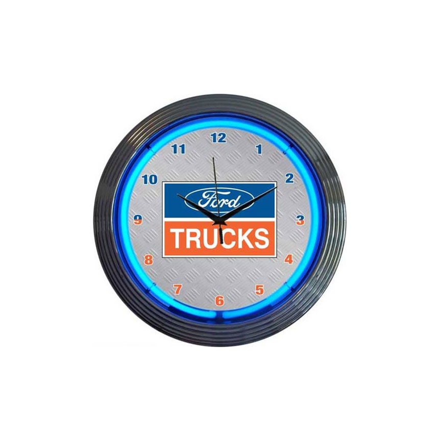 Ford Trucks Neon Clock, Neon Signs Auto Body Toolmart
