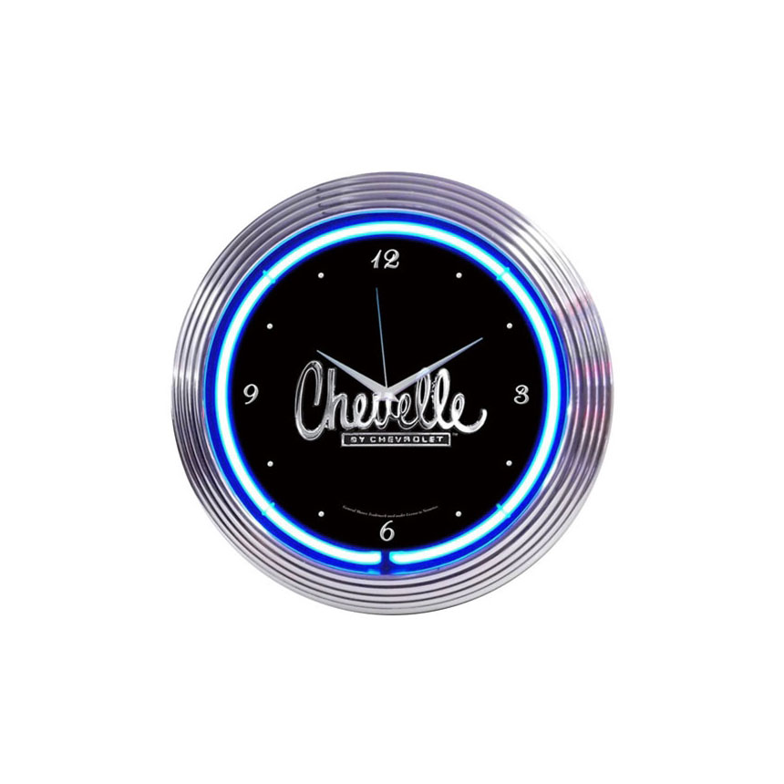 GM Chevelle Neon Clock (Chevy), Neon Signs Auto Body Toolmart