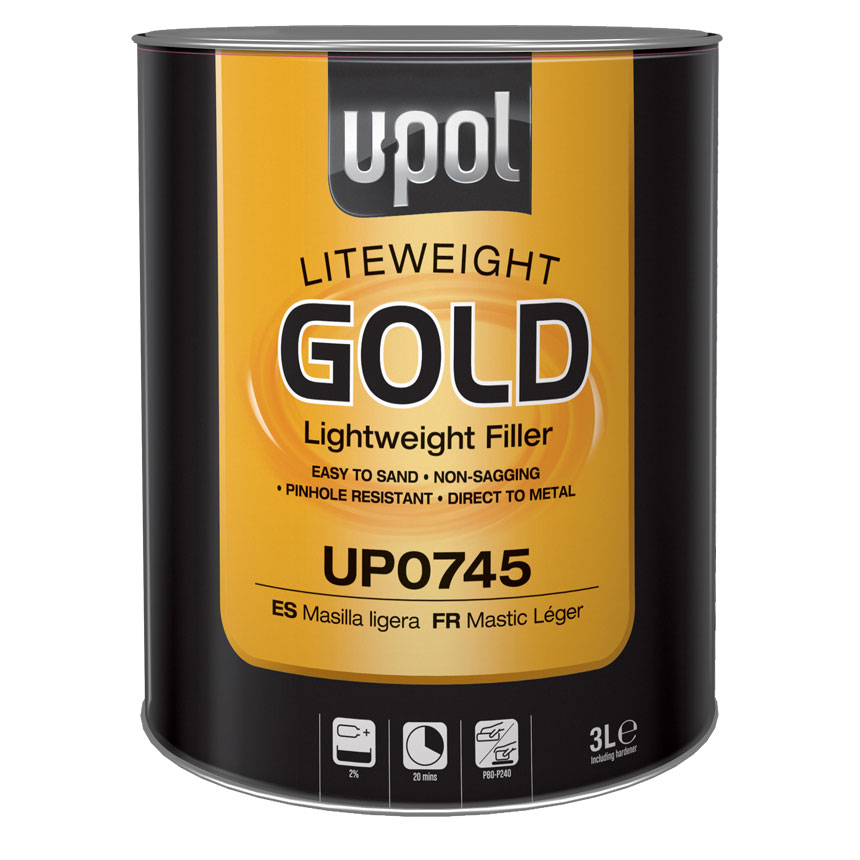 UPOL Liteweight Gold Lightweight Body Filler UP0745, Body Fillers