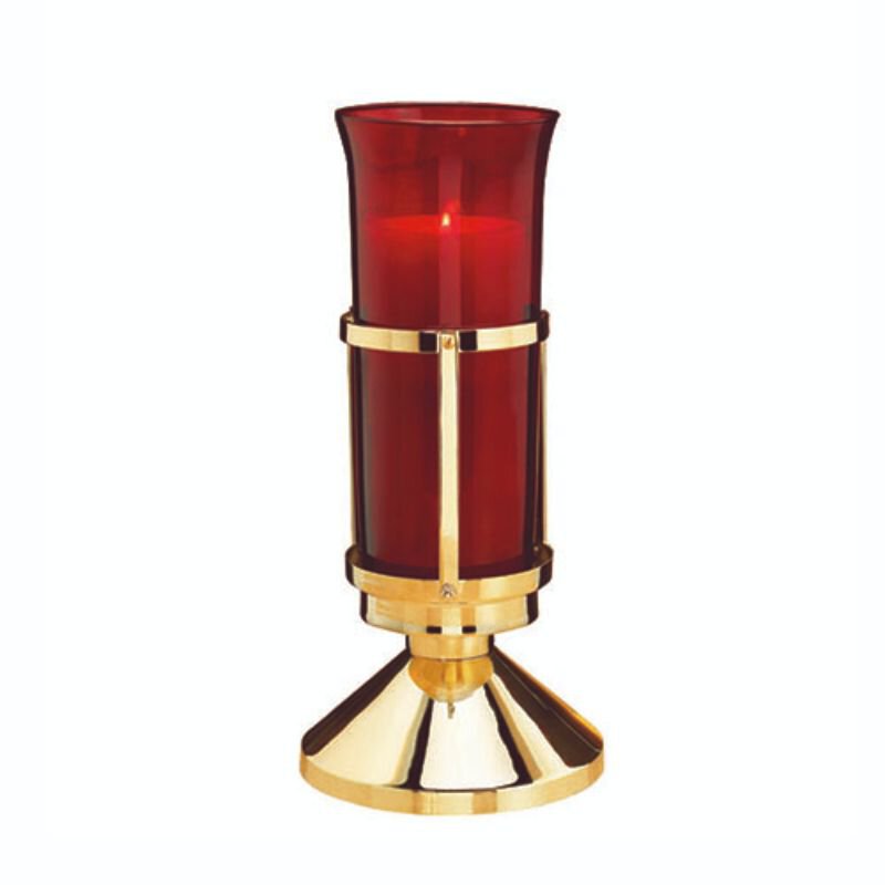 Sanctuary Light Holder with Ruby Globe