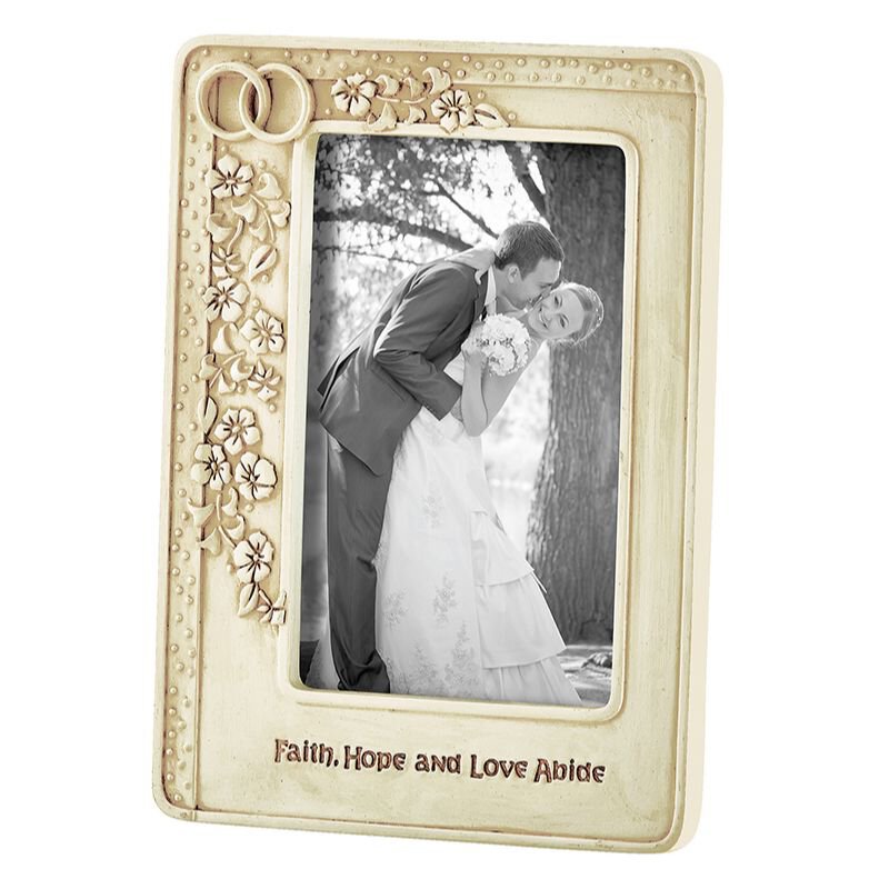 Abiding in Love Wedding Photo Frame