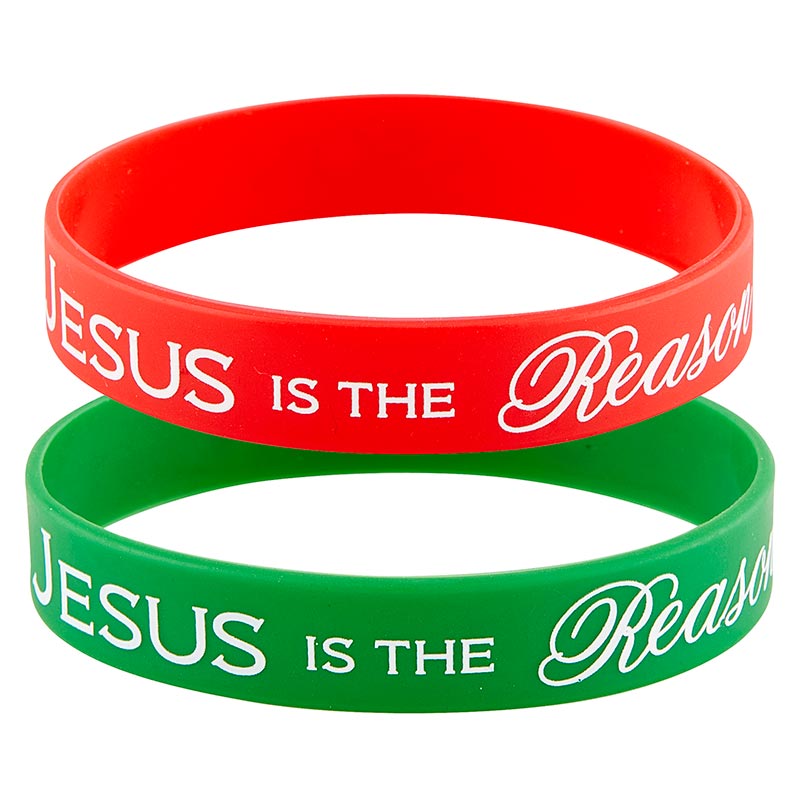Jesus Is The Reason Silicone Bracelets 2 Asst