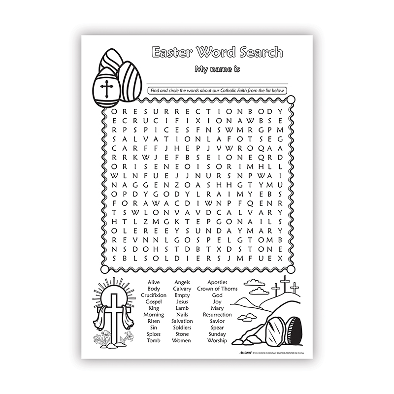 Easter Word Search Poster - 50/pk