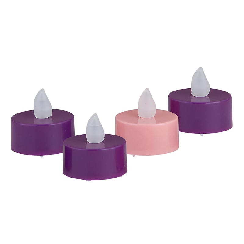 Advent LED Tea Light Candle Set 8 sets/pk, Advent Autom