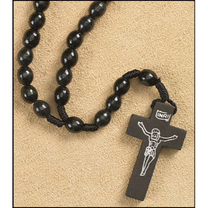Black Cord Rosary 24/pk, Devotional Items Autom