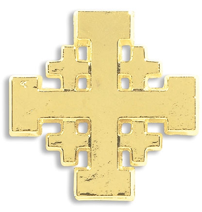 "I Have Called You By Name" Cross Lapel Pin | 1 1/8 Inch Bronzed Tone | Religious Gift, Tie Tack, Brooch - View #11