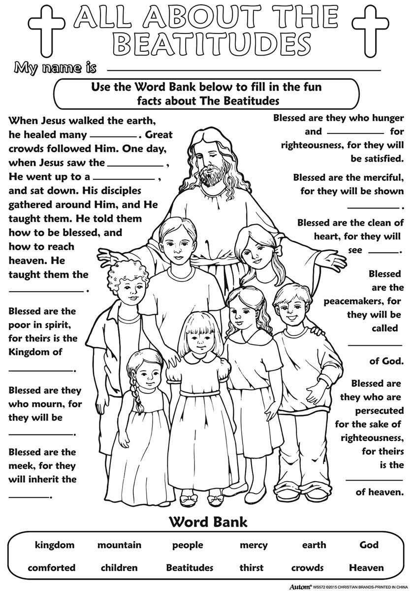 Catholic Crafts & Novelties, Color Your Own Posters, Coloring | Autom