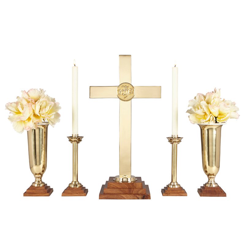 Church Furnishings, Flower Stand, Vases, Liners, Sudbury Brass Autom