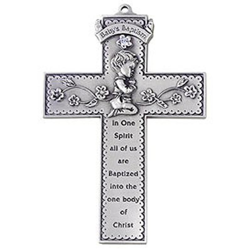 baptism cross for boy