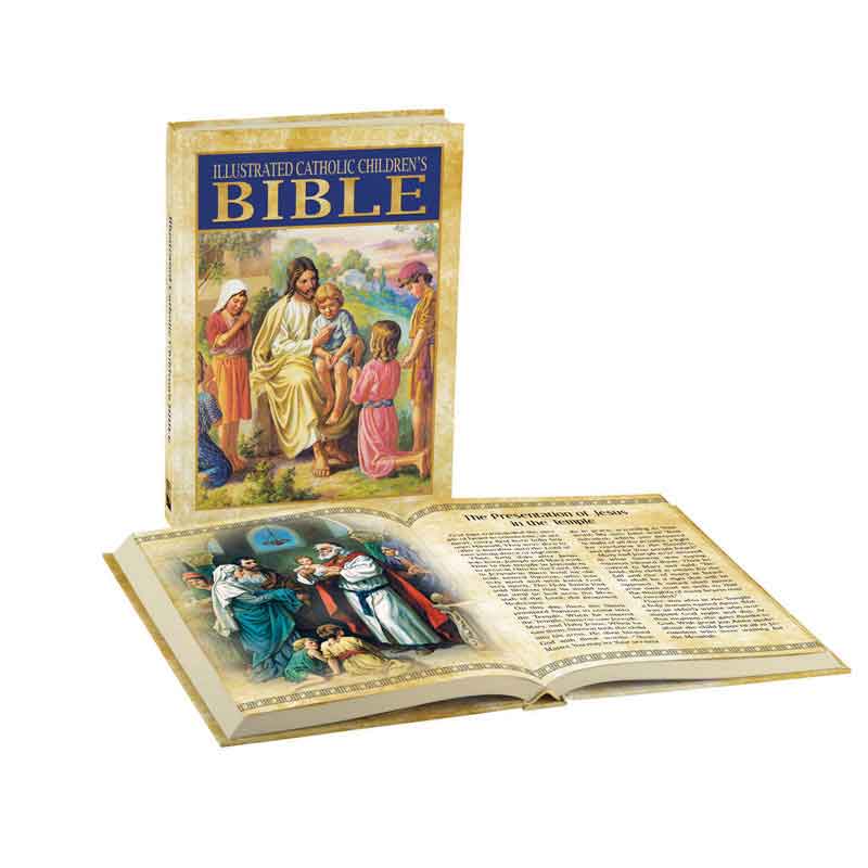 Illustrated Catholic Children's Bible Hardcover, Bibles/Books Autom