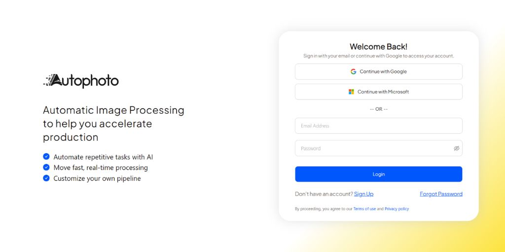 Autophoto Signup
