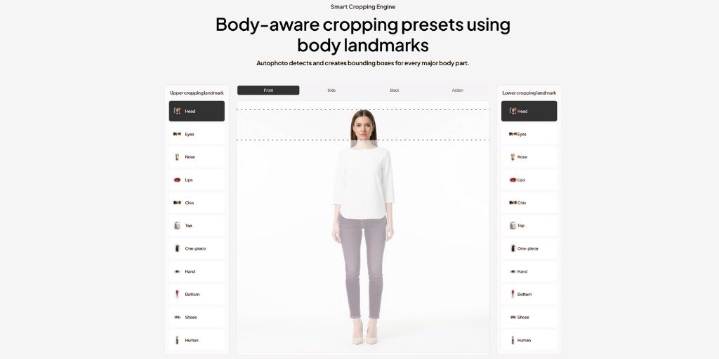 Model-aware AI cropping | Autophoto