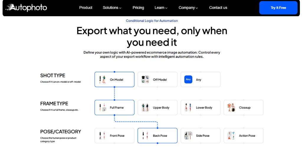 Conditional logic for Automation | Model-aware AI cropping | Autophoto