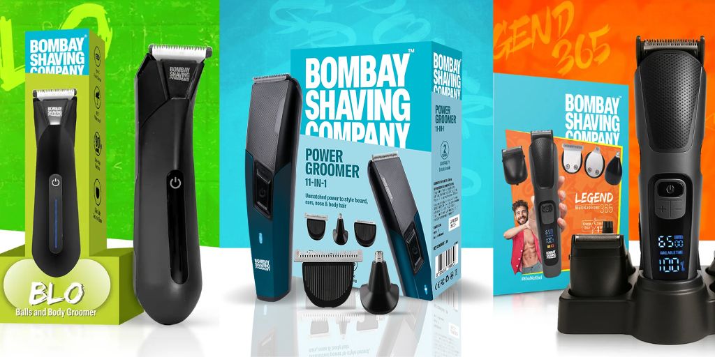 Bombay Shaving Company Branded product photography background 