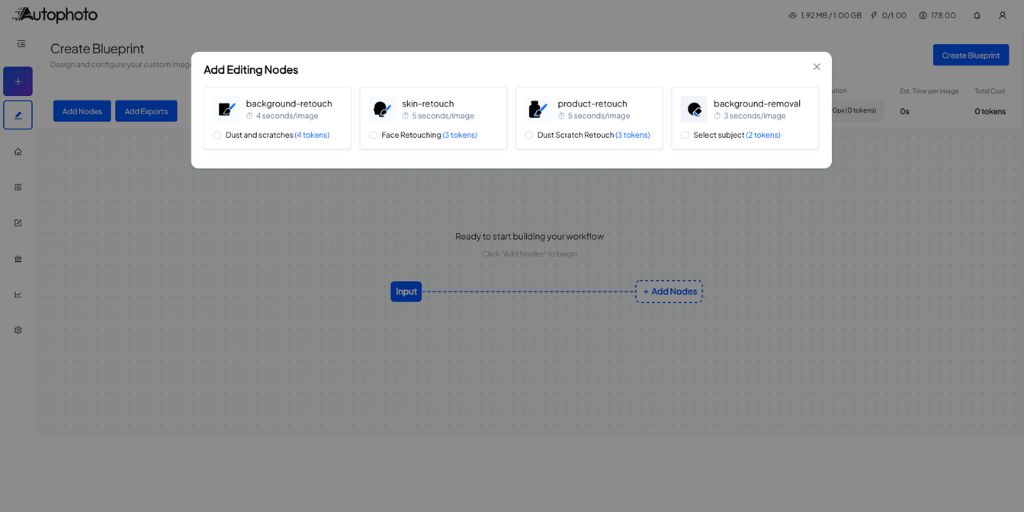 Step 2: Choose Your Editing Nodes | Autophoto