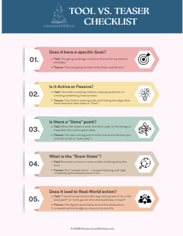 Tool vs. Teaser Checklist