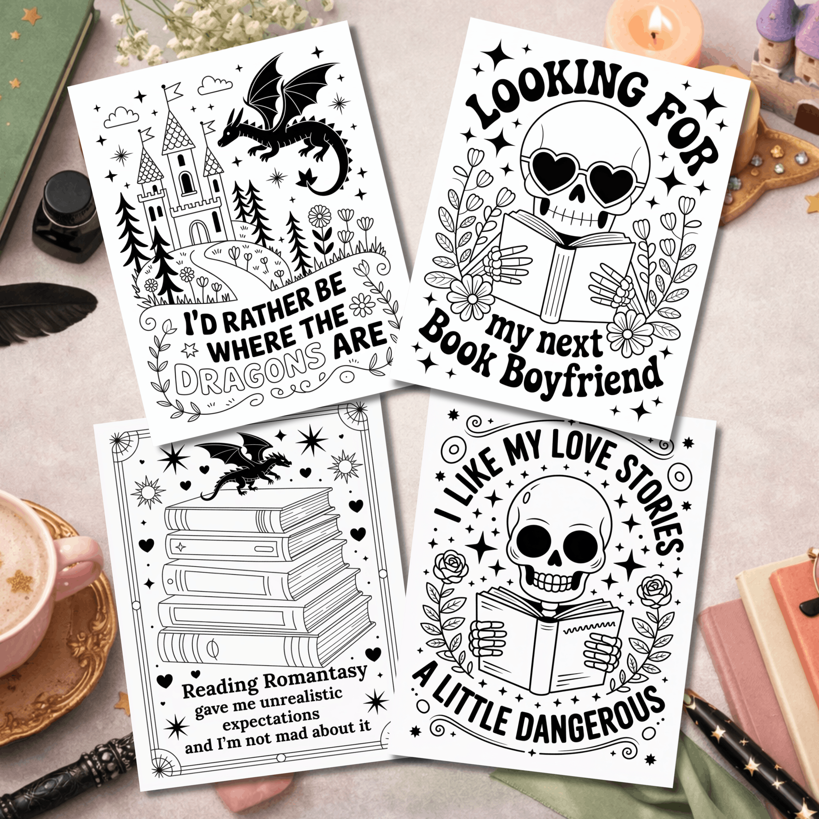 Smut & Starlight Coloring Pages