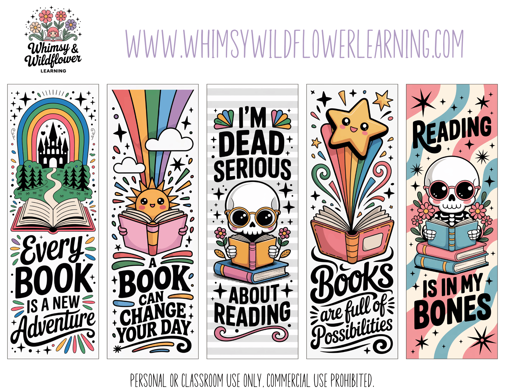 10 Printable Bookmarks